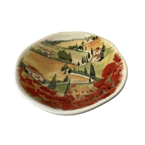 Effetti Di Arte Handmade in Italy Opificio Etico Landscape Pasta Salad Bowl - Picture 1 of 8